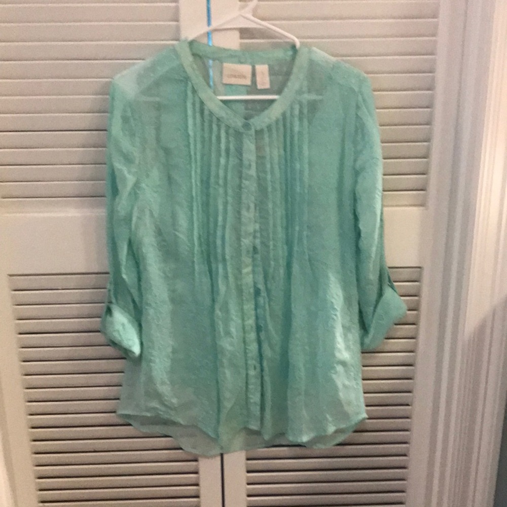 Pin tucked top with matching cami